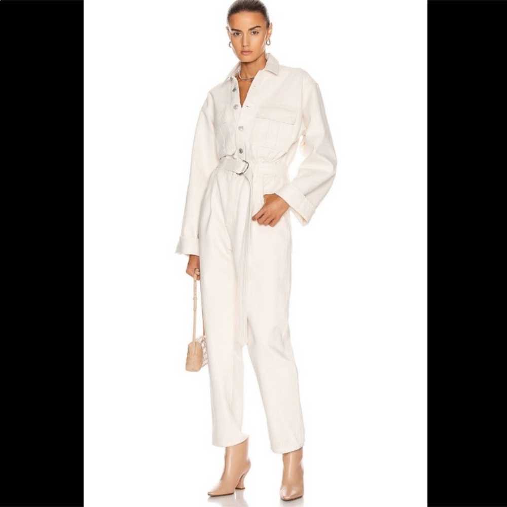 Agolde Agolde Tatum Denim Jumpsuit in Off White/C… - image 1