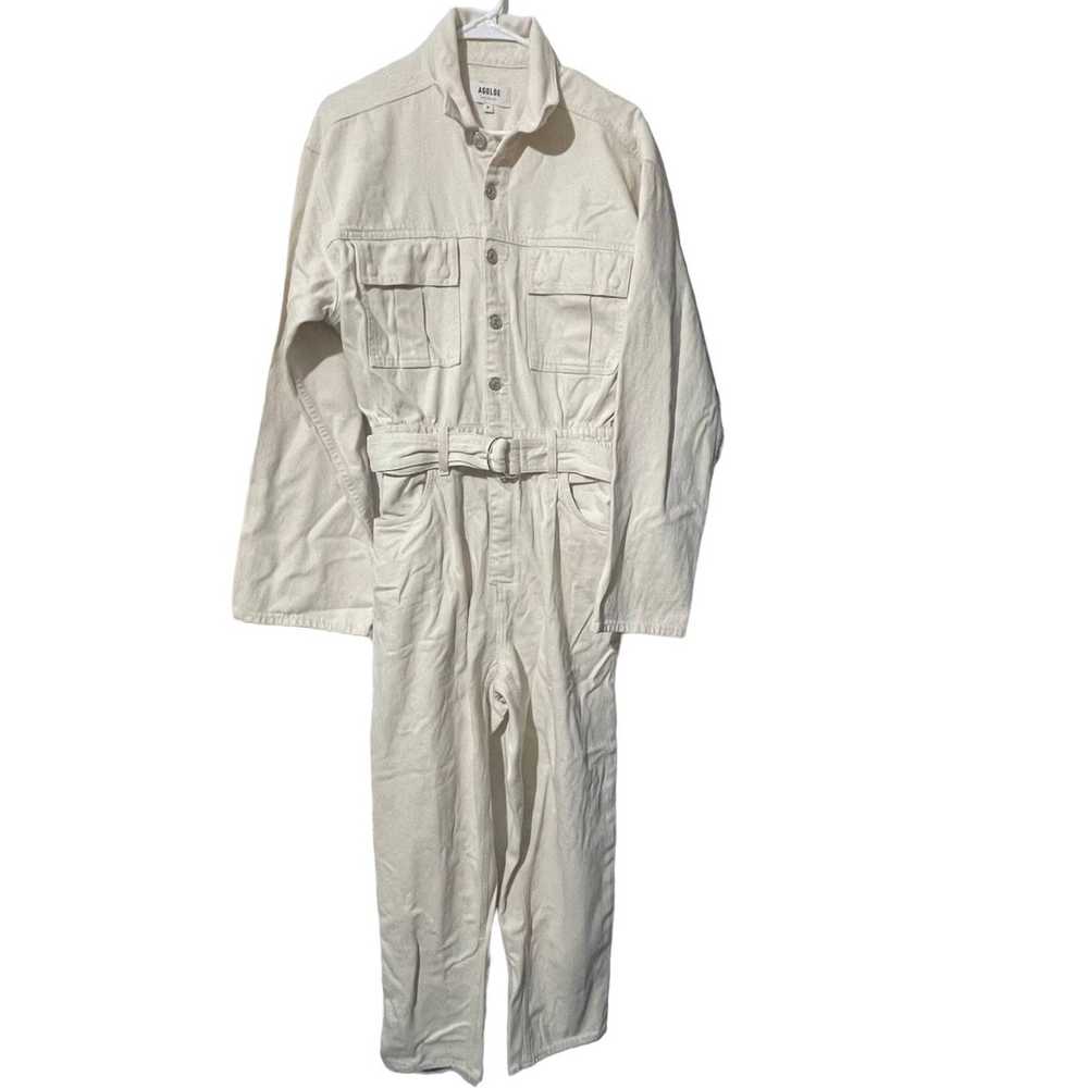 Agolde Agolde Tatum Denim Jumpsuit in Off White/C… - image 4