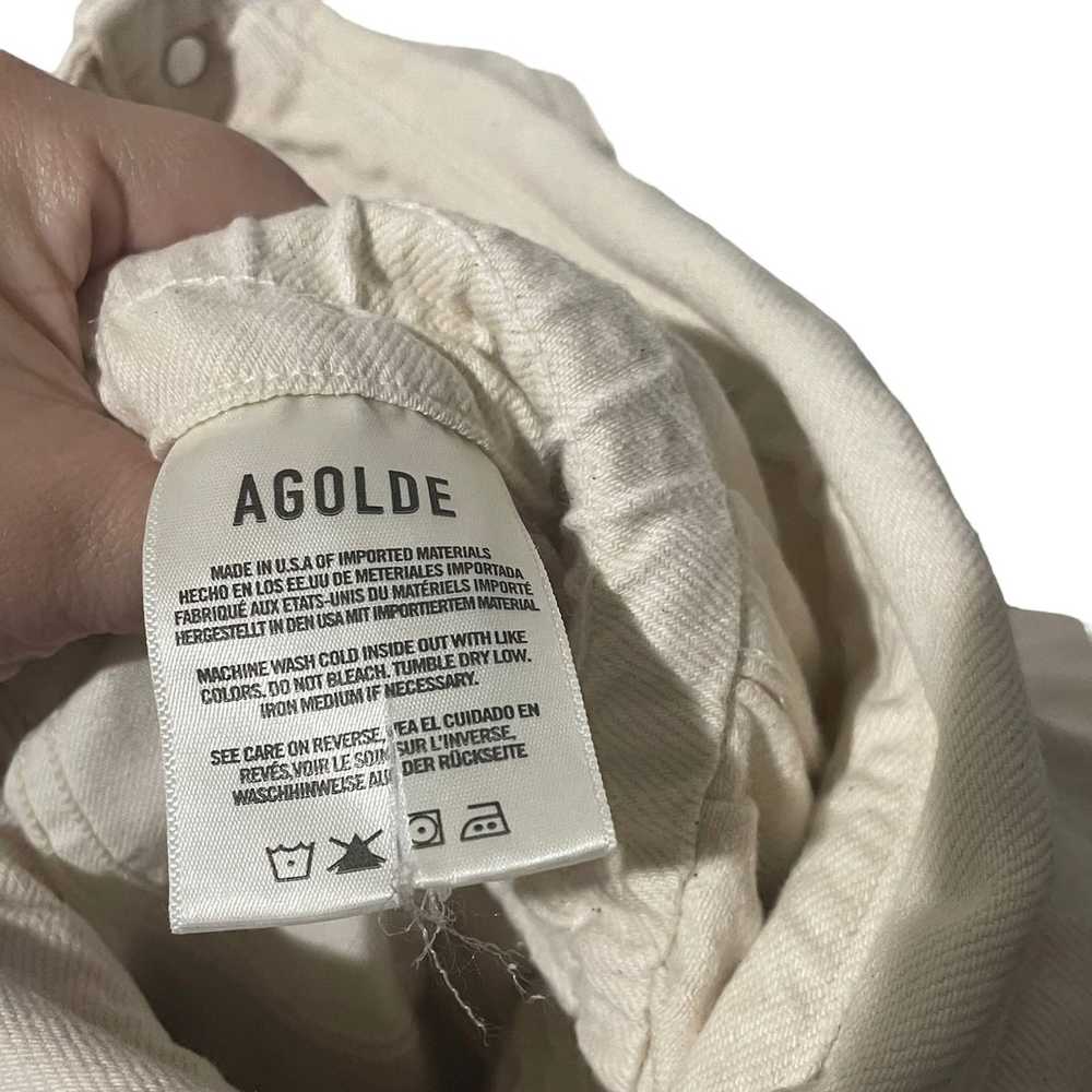 Agolde Agolde Tatum Denim Jumpsuit in Off White/C… - image 6