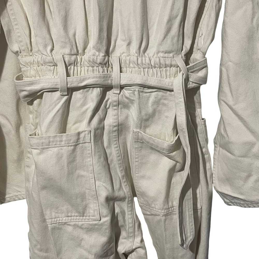 Agolde Agolde Tatum Denim Jumpsuit in Off White/C… - image 8