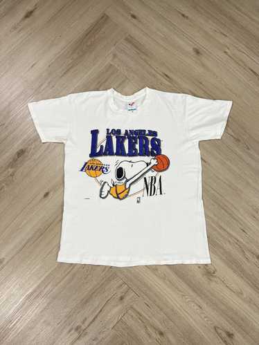 Vintage 80s 90s Los Angeles LA Lakers Jersey Medium Blue Blank Made in USA