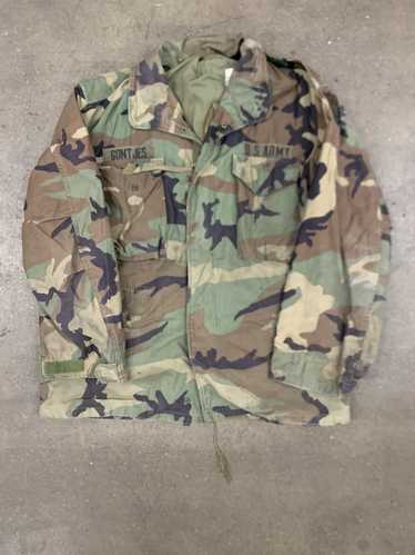 Reworked US Army Woodland Camo Shirt Jacket, Size M/L – kabanplus