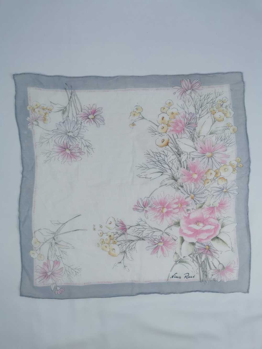 Vintage Nina ricci handkerchief bandana neckerchi… - image 2