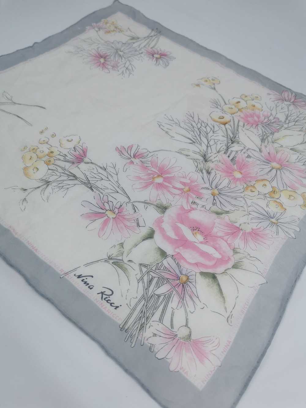 Vintage Nina ricci handkerchief bandana neckerchi… - image 4