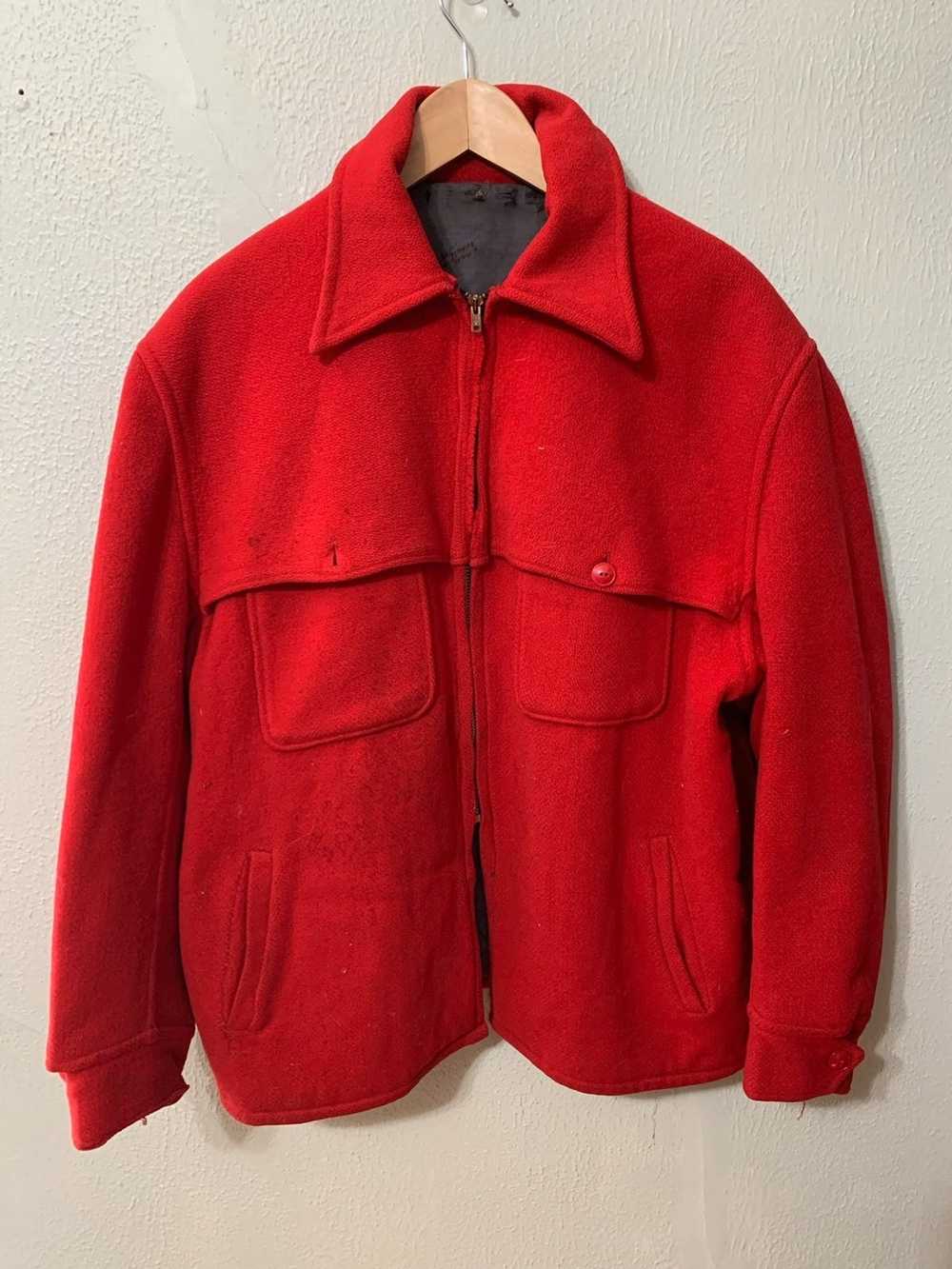 Vintage Vintage 1970s Crimson Tweed Cruiser Jacket - image 1