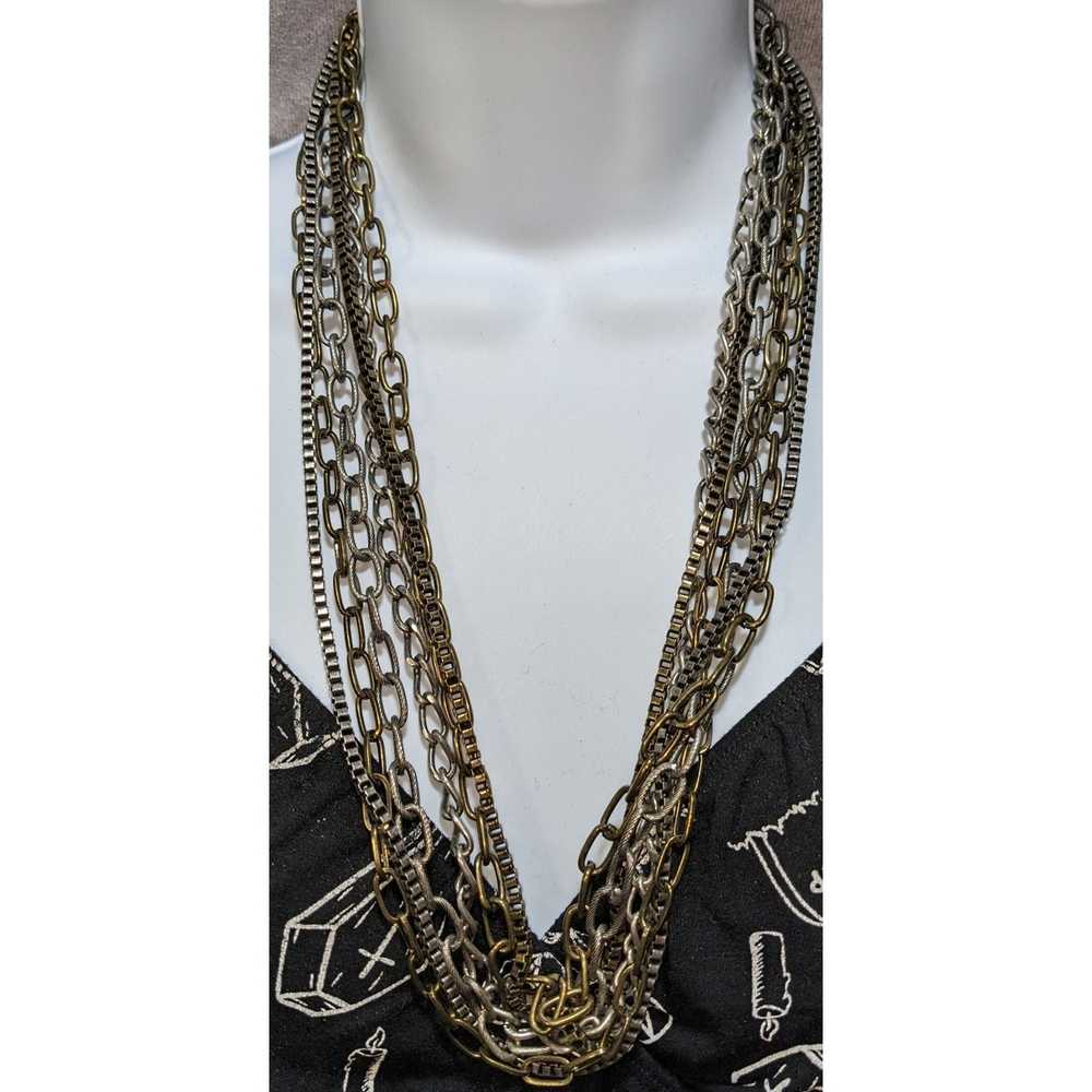 Other Grunge Multi Chain Necklace - image 4