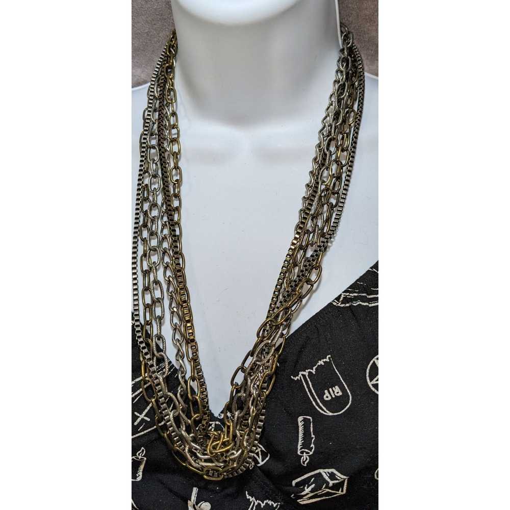 Other Grunge Multi Chain Necklace - image 5