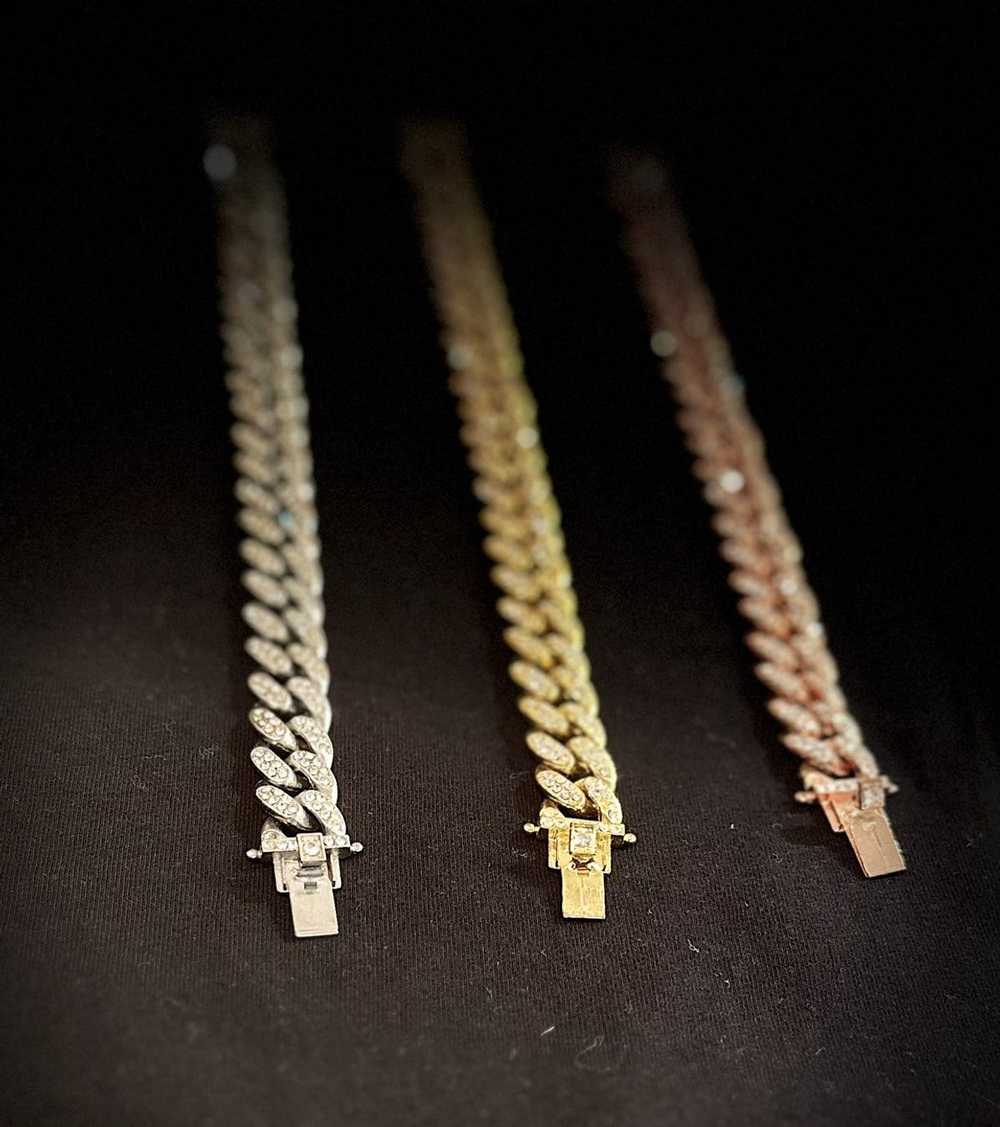 Jewelry × Streetwear Set of 3 ICED OUT Bracelets,… - image 2