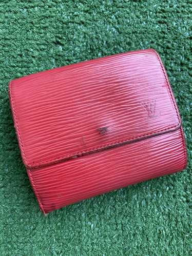 SUPREME LOUIS VUITTON Epi Red Leather Wallet $1,750.00 - PicClick