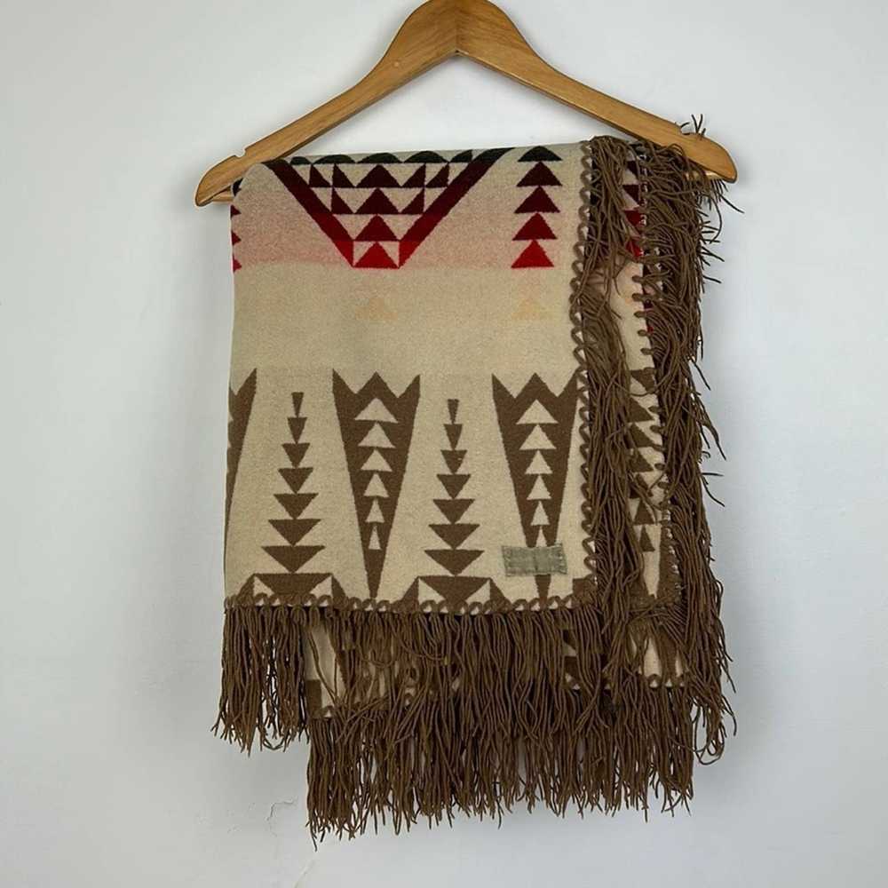 Pendleton Vintage Navajo Print Wool Pendleton Bla… - image 1