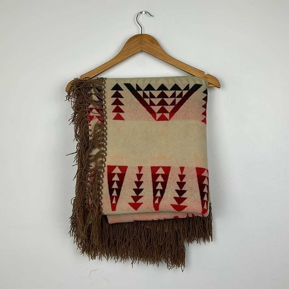 Pendleton Vintage Navajo Print Wool Pendleton Bla… - image 2