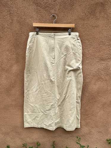 Linen/Cotton Eddie Bauer Skirt - Size 16