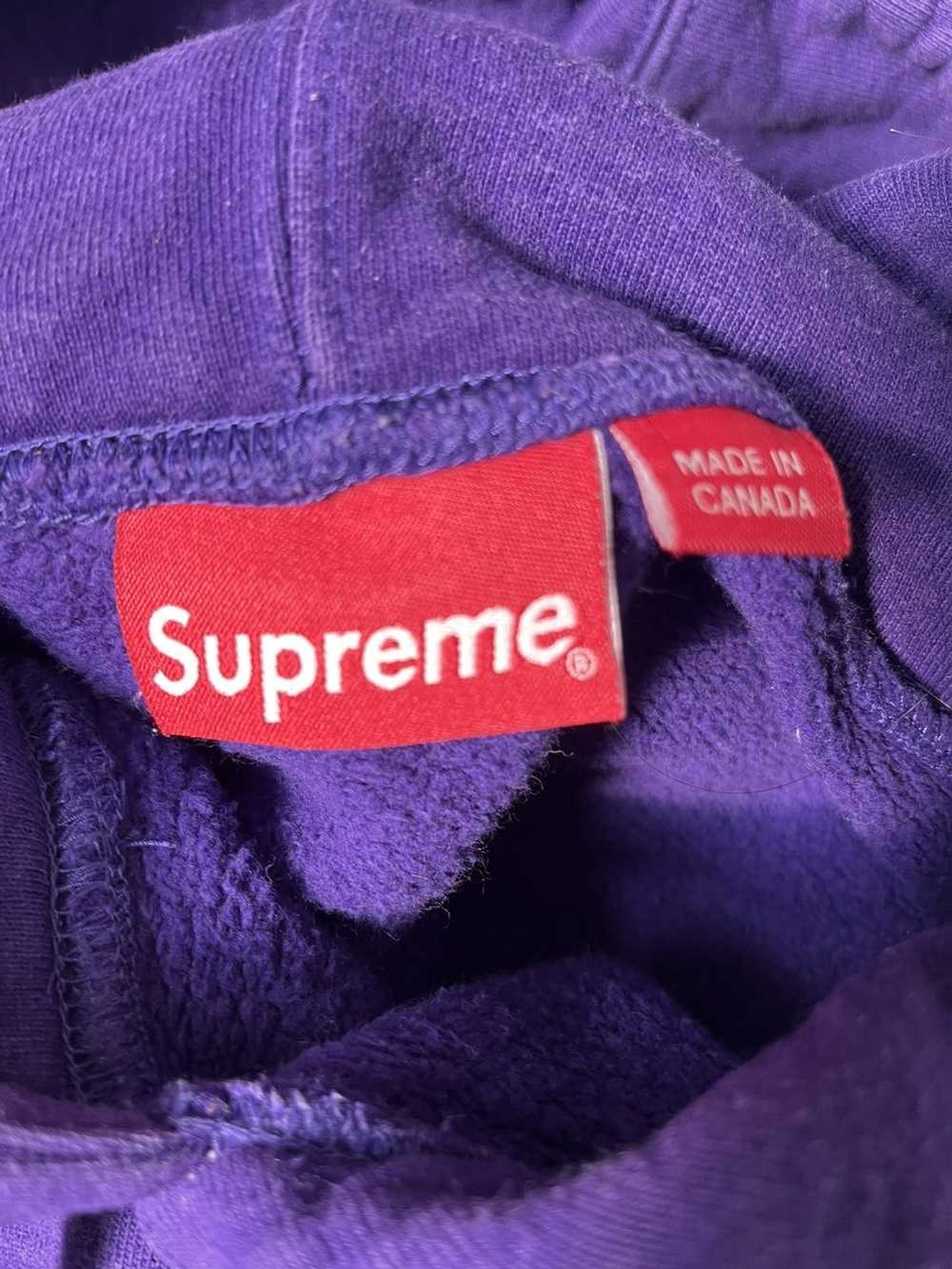 Supreme FW21 Supreme USA Hoodie Purple - image 3