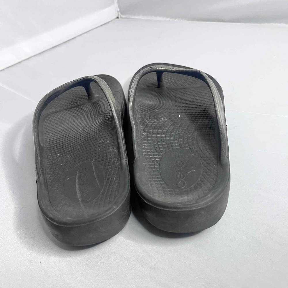Crocs OOFOS OOLALA Women's Gray Patent Luxe Flip … - image 5