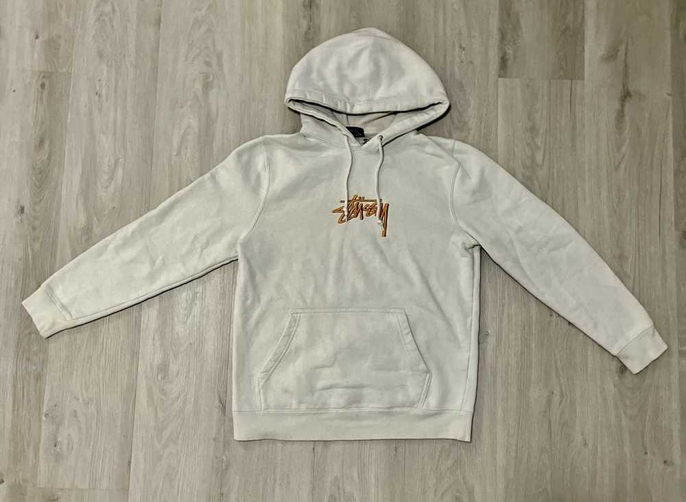 Stussy Stussy Cream Hoodie Early 2000s - Gem