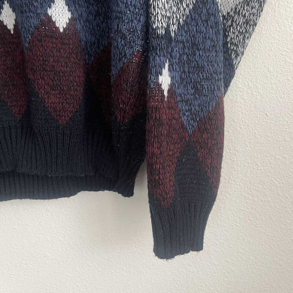 Vintage Expression Knit Pattern Pullover Sweater - image 2