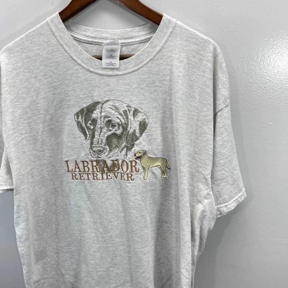 Gildan VINTAGE 2000s Y2K Labrador Retriever Dog S… - image 2