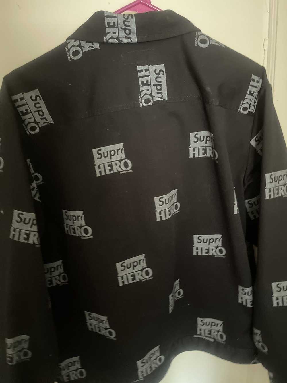 Supreme anti hot sale hero jacket