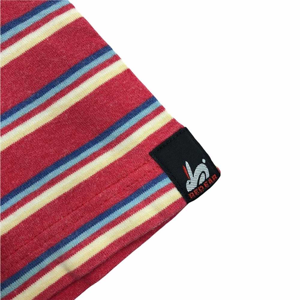 Vintage Vtg PAUL SMITH LONDON Red Ear Stripes T-S… - image 5