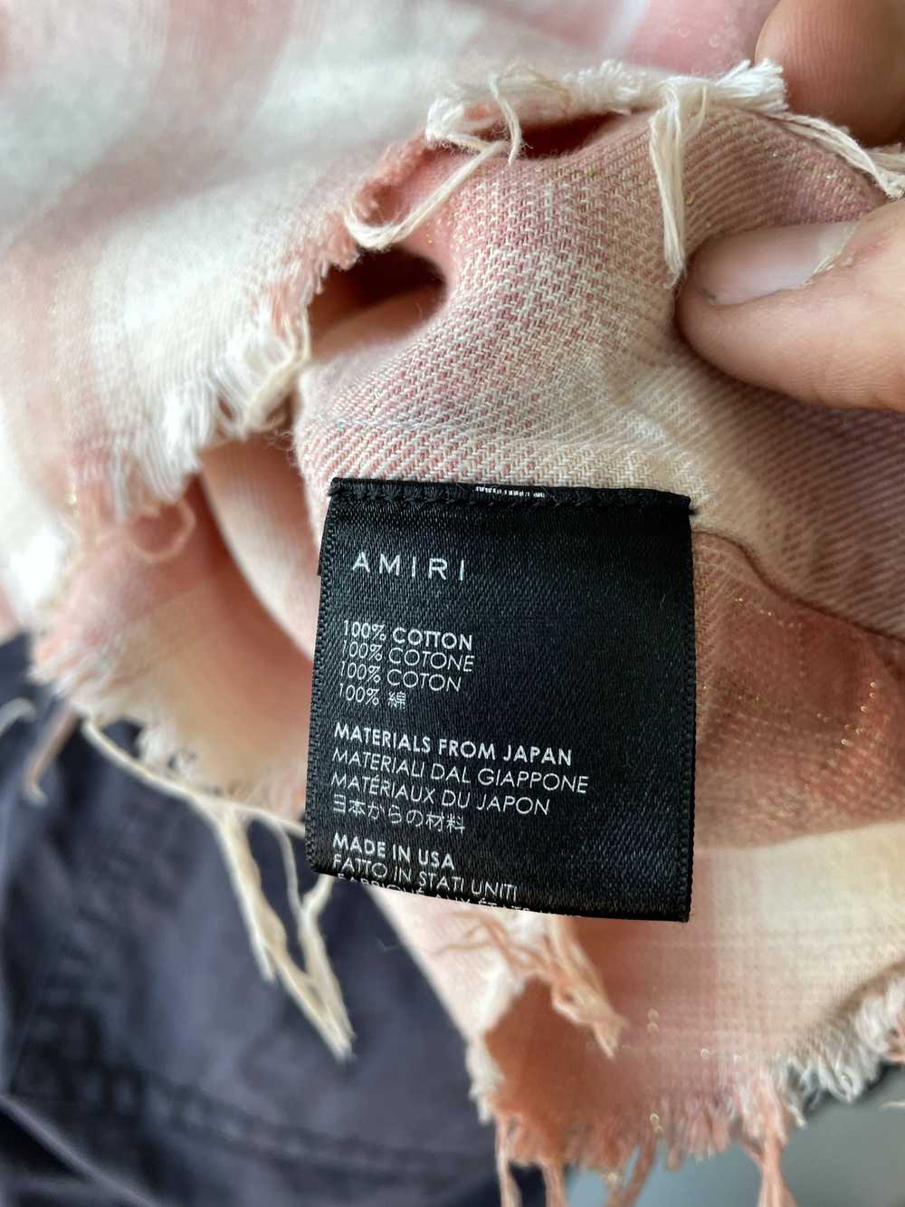 Amiri Distressed Bleached Flannel - image 6