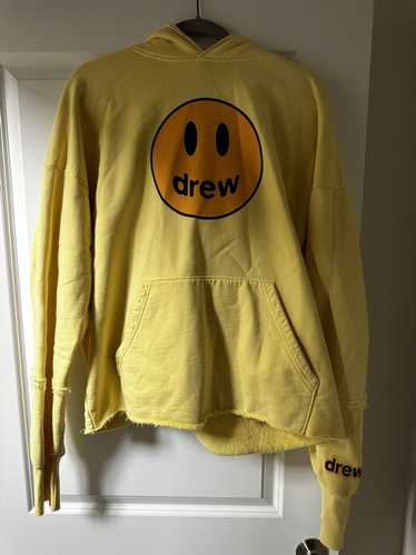 NWT Drew House Smiley Face Slippers Yellow Black Men S/M Justin Bieber  AUTHENTIC
