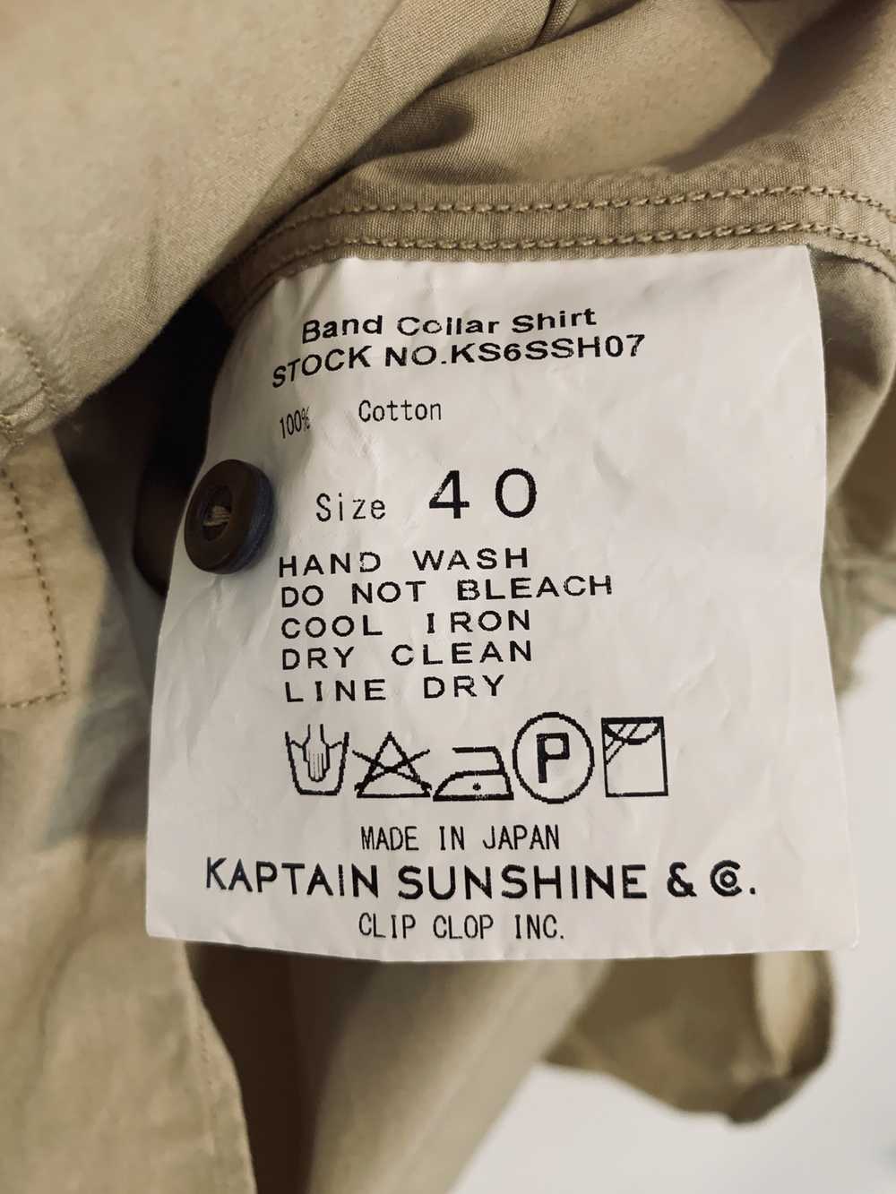 Kaptain Sunshine Kaptain Sunshine Colar-less shirt - image 3