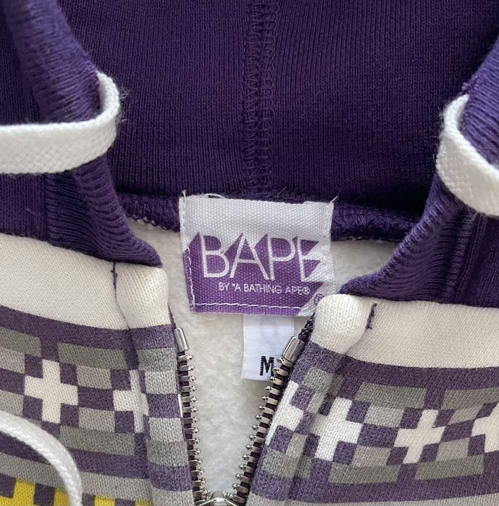 Bape vintage purple bape hoodie - image 3