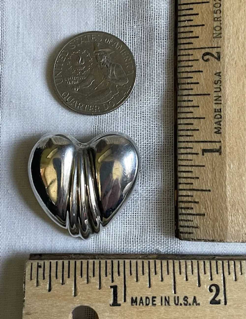 Vintage Tiffany & Co Sterling .925 Puffy Heart Pin - image 5