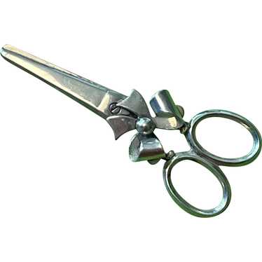Sweet Sterling Silver Scissors Pin