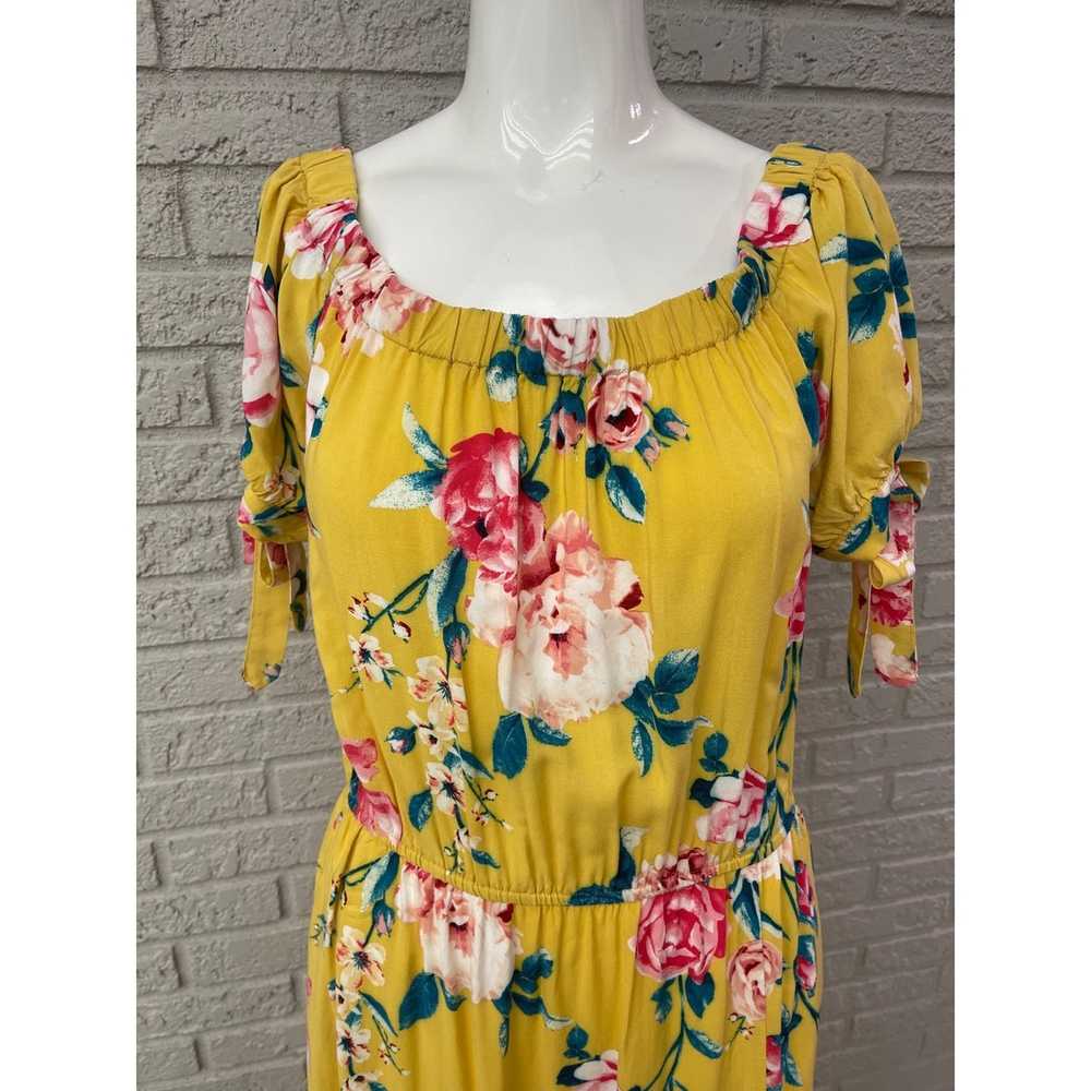 Other Band of Gypsies Yellow Floral Print Cold Sh… - image 4