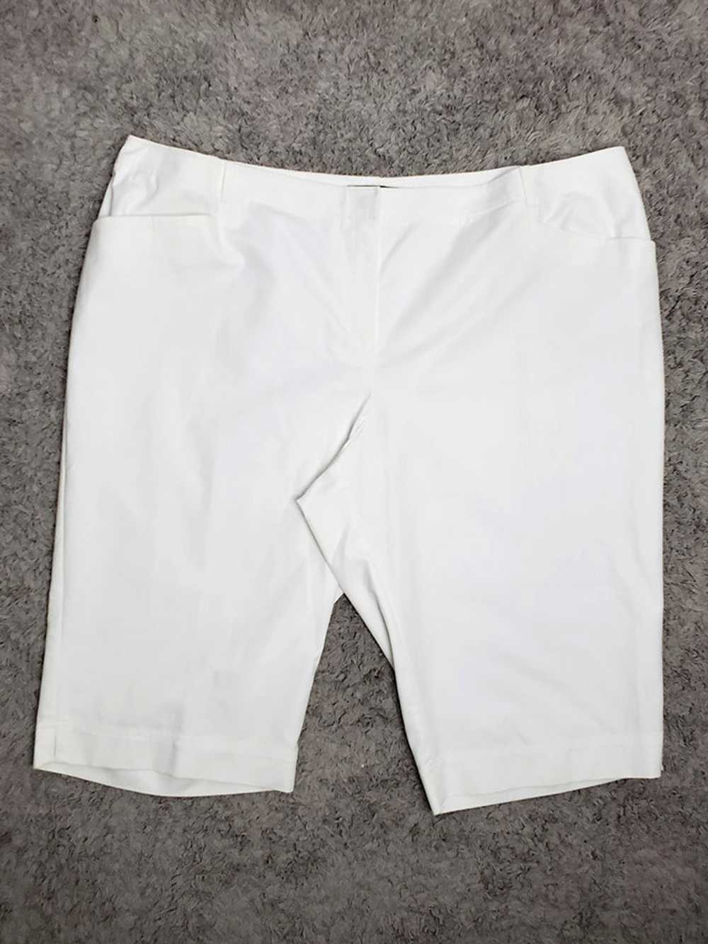 Lafayette 148 NY Size 22W White Bermuda Shorts NW… - image 1