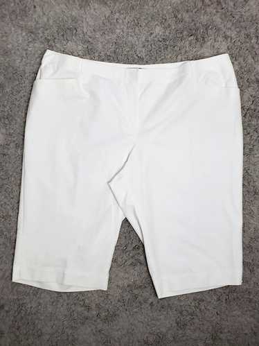 Lafayette 148 NY Size 22W White Bermuda Shorts NWO