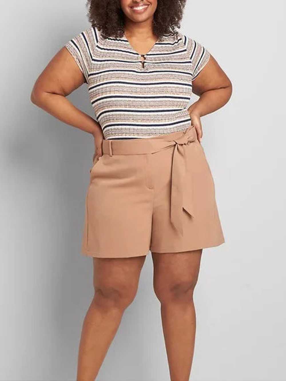 Lane Bryant Size 18 Tan Shorts NWT - image 1