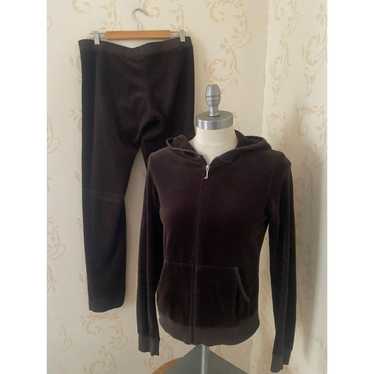 Vintage Juicy Couture TrackSuit Matching Set Brown L XL Jacket