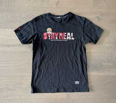 Japanese Brand STAYREAL Black T-Shirt Make Sound … - image 1