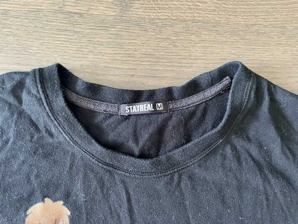 Japanese Brand STAYREAL Black T-Shirt Make Sound … - image 4