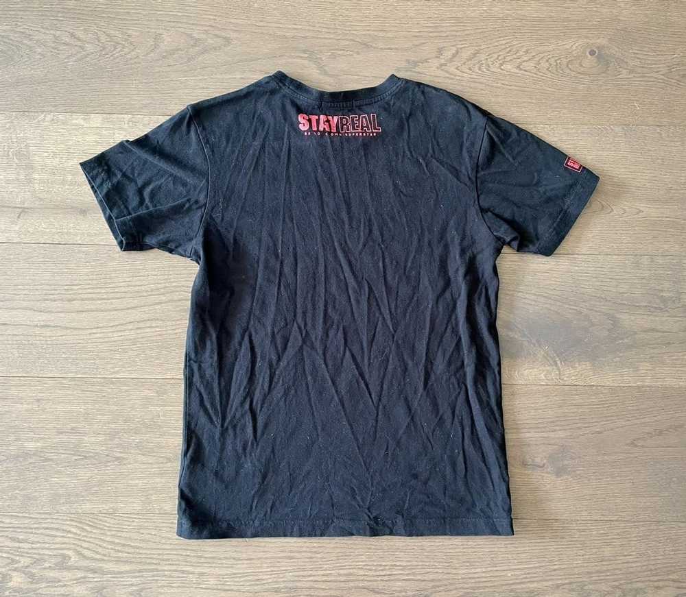 Japanese Brand STAYREAL Black T-Shirt Make Sound … - image 8