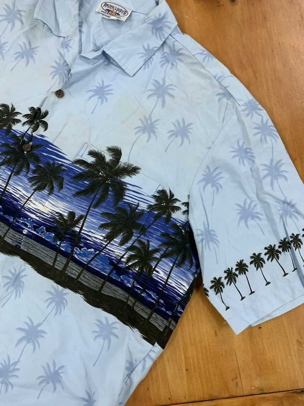 Vintage Vintage Tonal Palm Tree Hawaiian Shirt - image 2