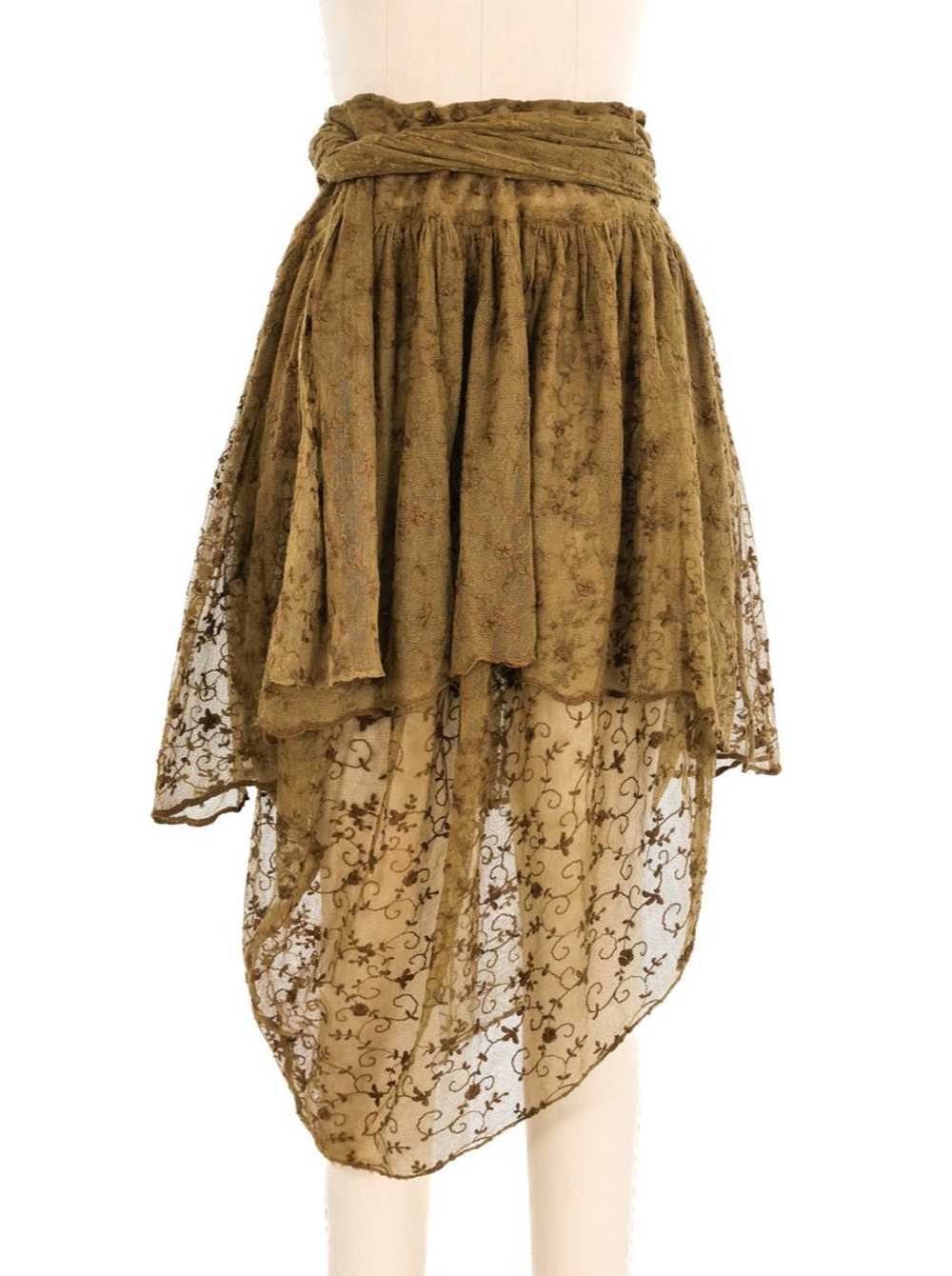 Callaghan Layered Embroidered Lace Skirt - image 1