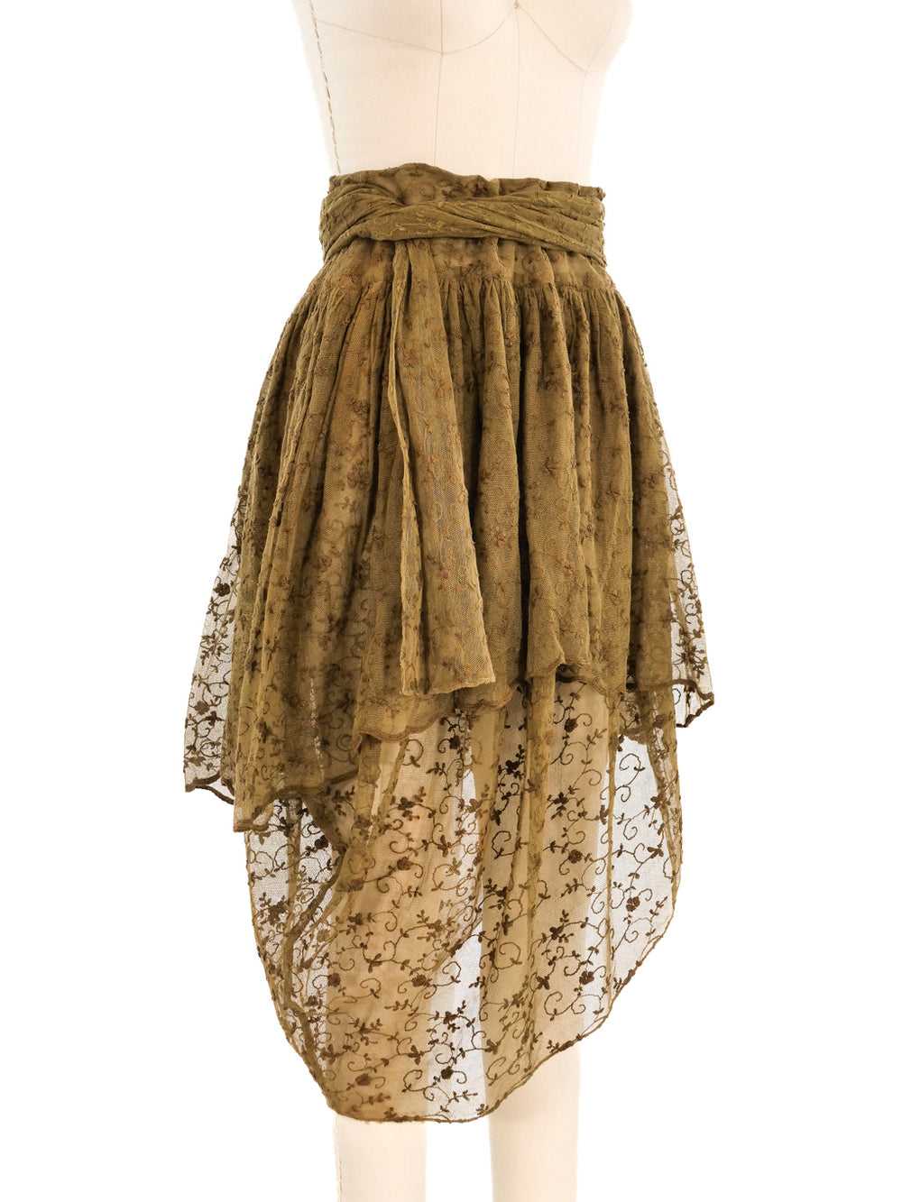 Callaghan Layered Embroidered Lace Skirt - image 2