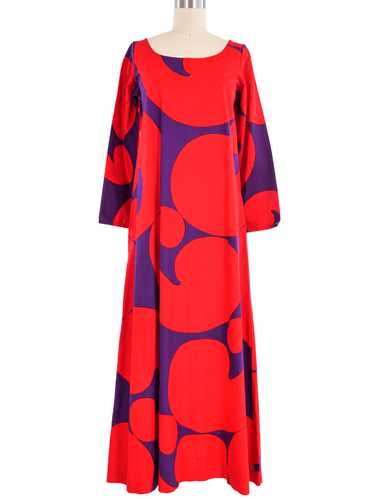 Graphic Printed Maxi Dress