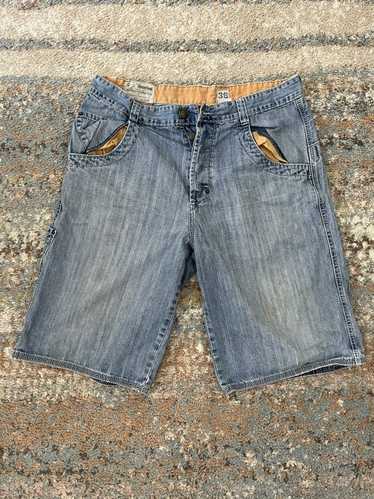 Vintage Webs Baggy Fit Blue Denim Jean Shorts Jorts Size 37 y2k Skate