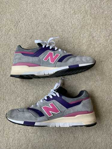 New balance 997s fusion kith x hot sale united arrows and sons grey pink