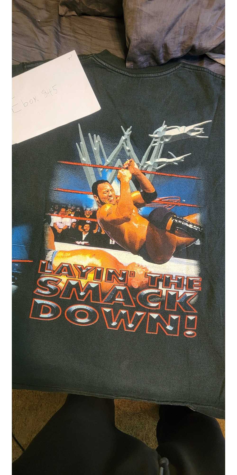 Vintage × Wwe × Wwf Wwe wwf The Rock Vintage t-sh… - image 4