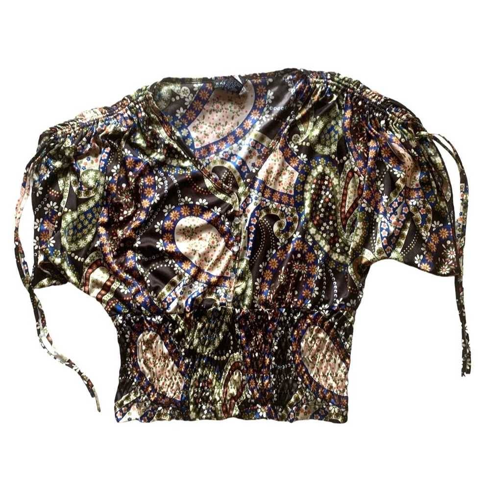 Other Rampage Silk Paisley Top Size S - image 1