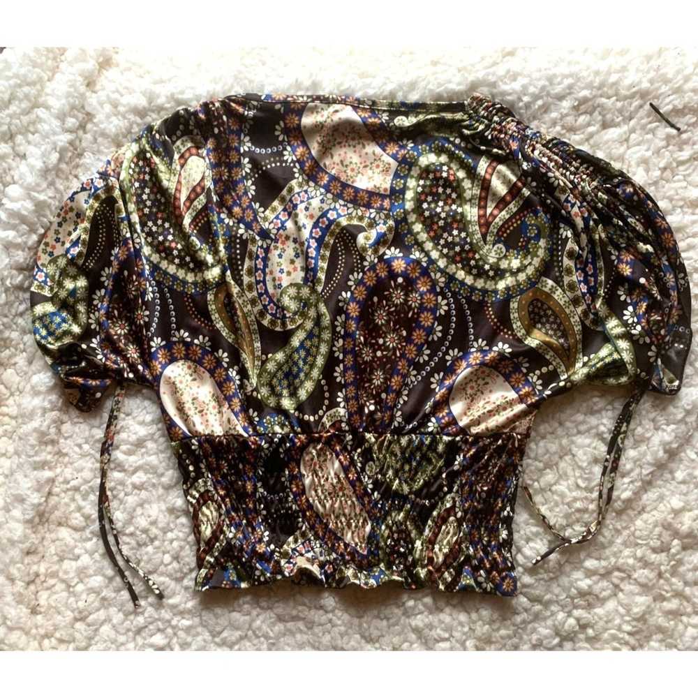 Other Rampage Silk Paisley Top Size S - image 2