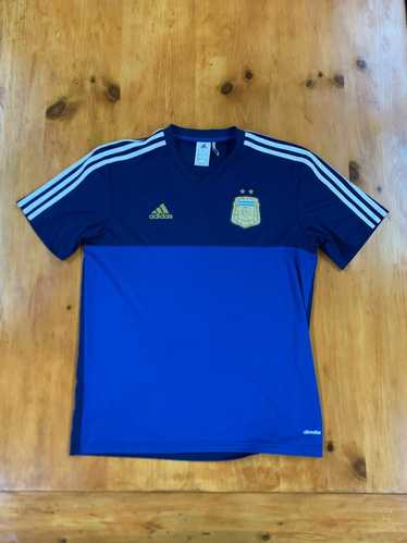 Vintage Argentina Soccer Jersey L Rare 90s Zanetti World Cup 