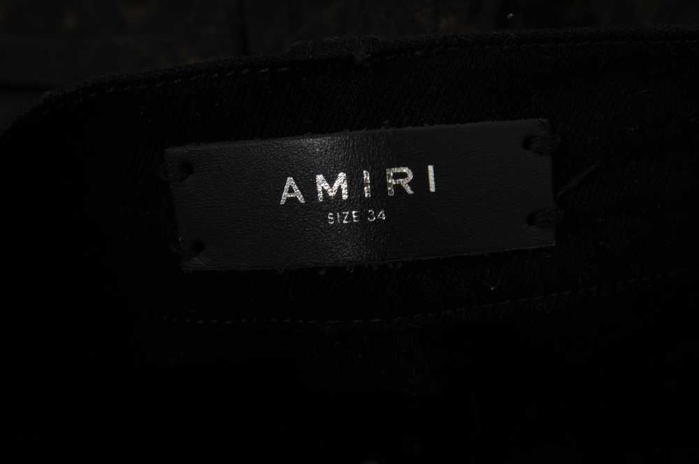 Amiri Leopard Print Broken Knee Distressed Stretc… - image 6