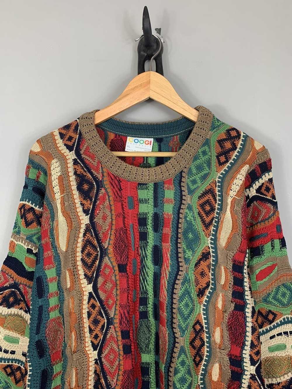 Coloured Cable Knit Sweater × Coogi × Vintage Vin… - image 4