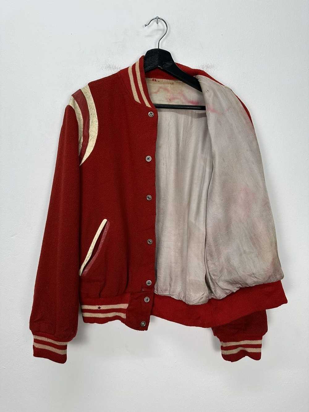 Varsity × Varsity Jacket Vintage Varsity Plain Re… - image 10